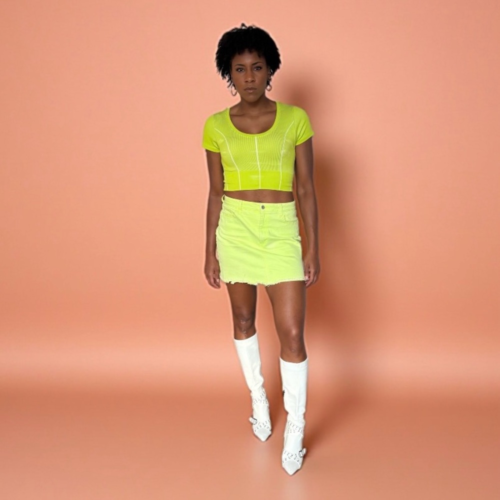 Aerie Neon Green Crop Top
